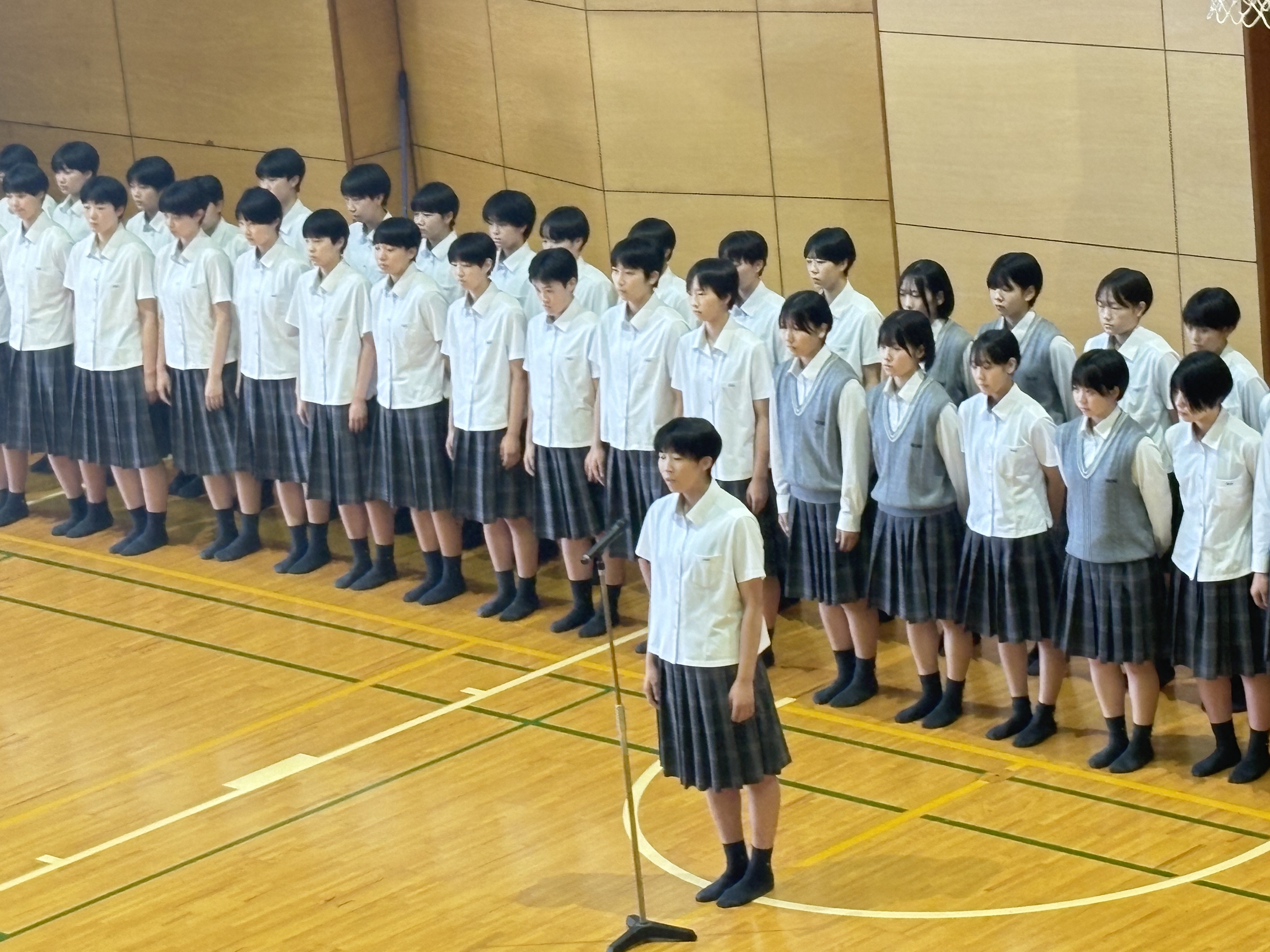 全国高等学校総合体育大会の壮行会を実施しました