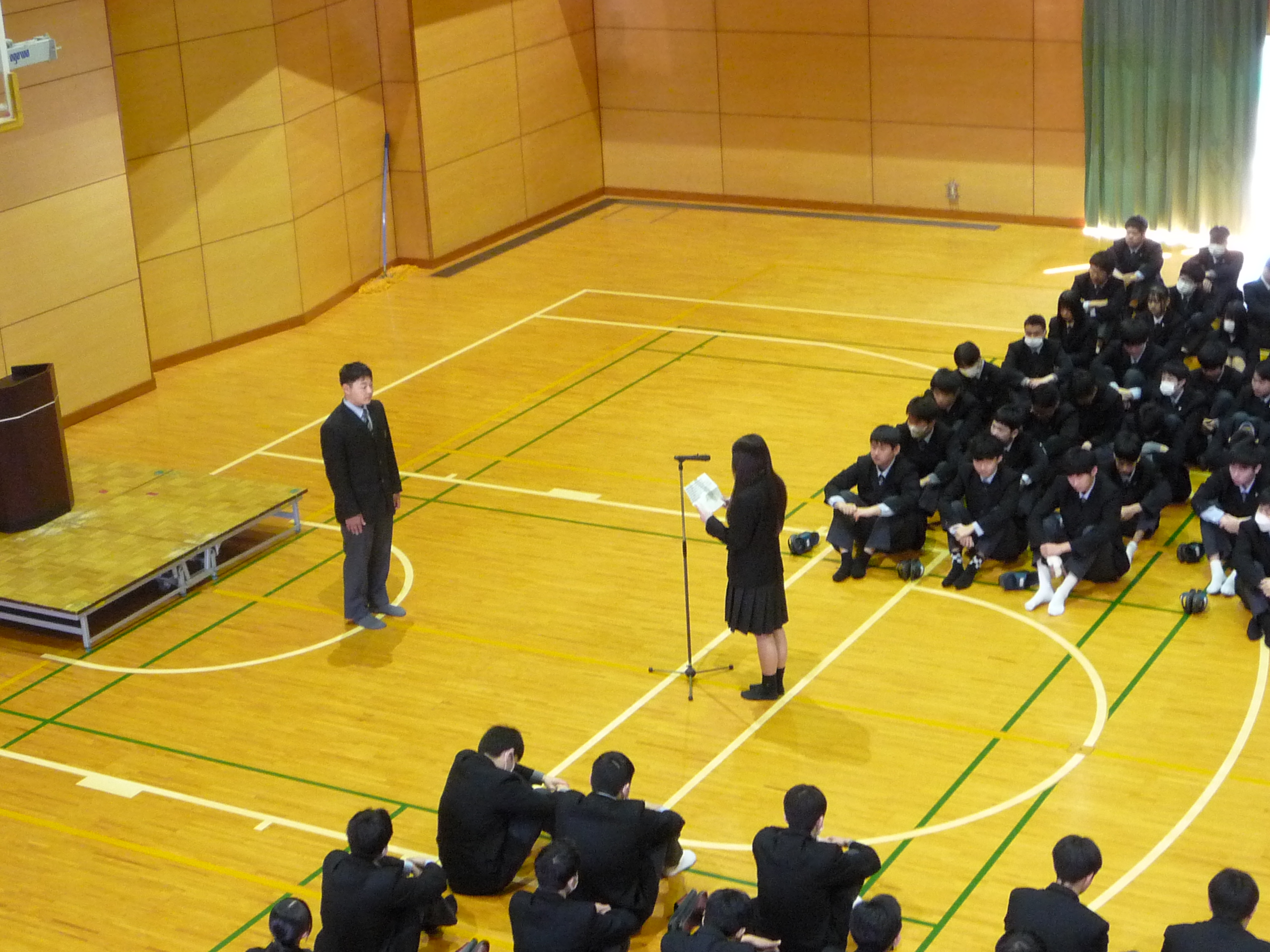 全国高校選抜大会の壮行会を実施しました